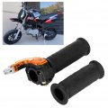Qiilu Twist Throttle Grip 7 8 22mm Accelerator Handles With Cable Restrictable 3 Stage Grip Set Fit For 47cc 49cc Mini Moto