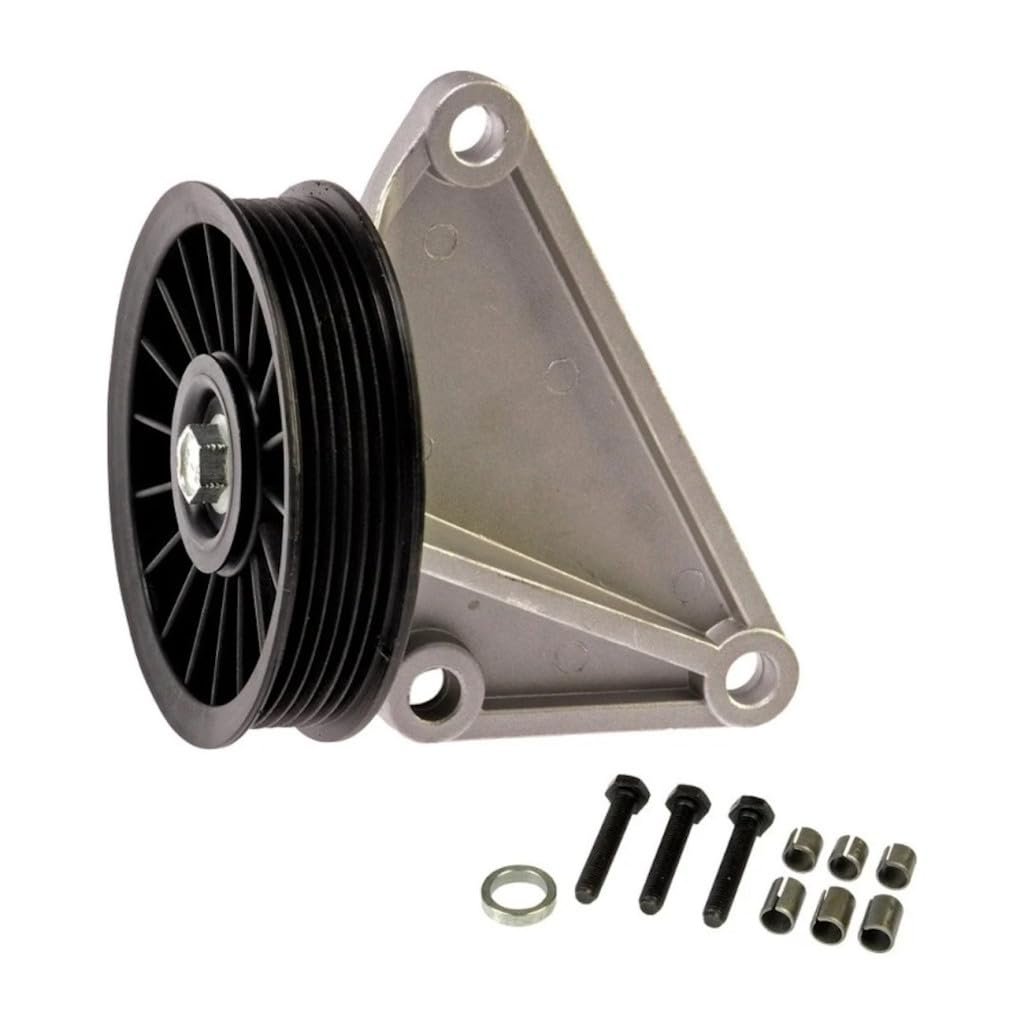 Air Conditioning Bypass Pulley For Mercury Cougar 1991 1992 1993 Plastic With Aluminum Bracket Serpentine 114mm Outside