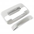Set Of 5 Chrome Front Rear Left Right Exterior Door Handle Cover With Keypad And Tailgate