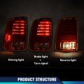 Left Led Tail Light Assembly For Dodge Ram 1500 2013 2018 2500 3500 2014 Red Lens With Bulb And Harness Part Number 68093079ac
