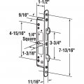 Prime-line E 2192 7 32 In Square Drive Multi Point Sliding Door Mortise Latch Single Pack