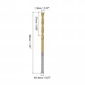 Uxcell High Speed Steel Straight Shank Twist Drill Bit Fully Ground Titanium Coated 1 9mm Diameter 34mm Total Length 12mm 36