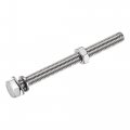 Uxcell M8 X 80mm Hex Head Screws Bolts Nuts Flat Lock Washers Kits 304 Stainless Steel Fully Thread Hexagon 6 Sets