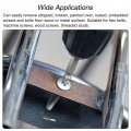 Uxcell Damaged Screw Tap Extractor 3 Chrome Plated High Speed Steel 41 Stripped Broken Remover 3 42mm Threaded Tip 4mm Drill