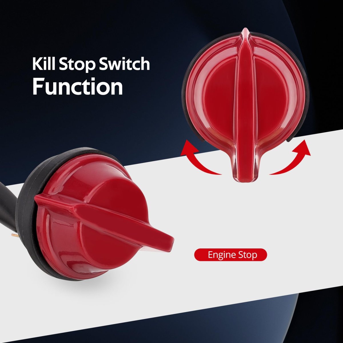 Kill Stop On Off Switch For Honda Atv Atc70 1978 1985 35300-957-003 Engine With Bullet Connectors Abs Plastic Push Button