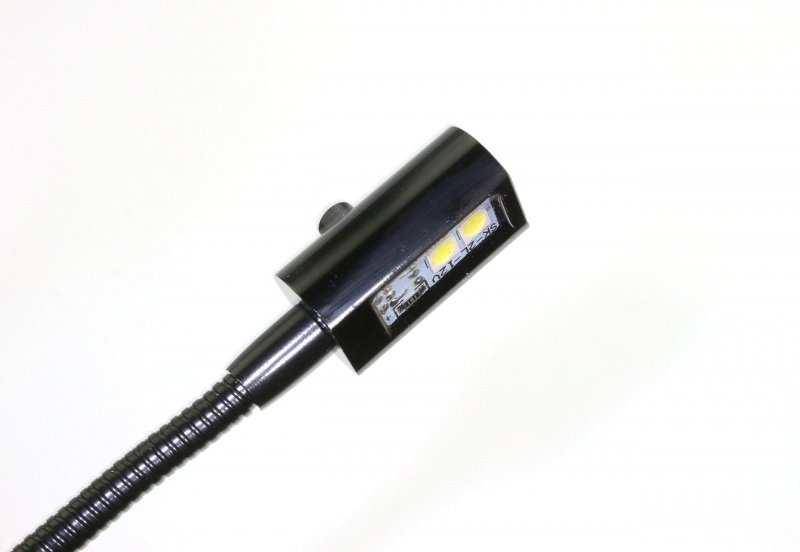 Pilotlights Mini Gooseneck Panel Light With Switch Map Post 140mm Cool White Led 12vdc