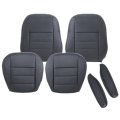 Front Driver And Passenger Side Bottom Top Back Armrest Perforated Seat Cover Replacement For Land Rover Lr3 Discovery 3 2005 
