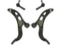 Front Lower Control Arm And Outer Tie Rod End Kit 4 Piece For 2009-2012 Lincoln Mks 