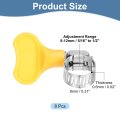 8pcs Stainless Steel Hose Clamps Worm Gear Clamp 8-12mm 5 16 To 1 2 Adjustable Thumb Screw Key Type Fuel Line 8mm Bandwidth For