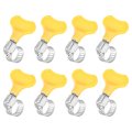 8pcs Stainless Steel Hose Clamps Worm Gear Clamp 8-12mm 5 16 To 1 2 Adjustable Thumb Screw Key Type Fuel Line 8mm Bandwidth For 