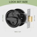 Round Recessed Pull 3 Stainless Steel Door Handle Concealed Brushed Handles Cabinet Hidden Knob With Double Rings For Various
