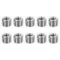 10pcs Threaded Insert Stainless Steel M10 1 5 Male To M5 0 8 Female Repair Nut 8mm Long Adapters Sleeve Reducing Thread Screw 