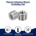 10pcs Threaded Insert Stainless Steel M10 1 5 Male To M5 0 8 Female Repair Nut 8mm Long Adapters Sleeve Reducing Thread Screw