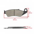 Caltric Front Rear Brake Pads Compatible With Kawasaki Kx450 Kx-450f 2006-2017