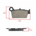 Caltric Front Rear Brake Pads Compatible With Kawasaki Kx450 Kx-450f 2006-2017