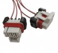 2x Headlight And Turn Signal Bulb Wiring Harness Pigtail Connector Kit For 2005-2014 Freightliner Columbia Diesel Truck