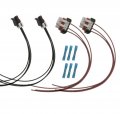 2x Headlight And Turn Signal Bulb Wiring Harness Pigtail Connector Kit For 2005-2014 Freightliner Columbia Diesel Truck