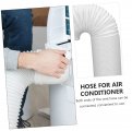 Homoyoyo 1pc Air Conditioning Exhaust Hose Outlet Threaded Pipe Hickon Polypropylene Material White 15c