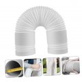Homoyoyo 1pc Air Conditioning Exhaust Hose Outlet Threaded Pipe Hickon Polypropylene Material White 15c