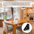 Uxcell 6pcs Angle Corner Brackets 38x19x38mm Cold Rolled Steel Braces Joining Support With Screws For Desk Bed Edge Black