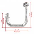 Caltric Muffler Pipe With Gasket Compatible Yamaha 1xd-e4611-01-00 1xd-e4611-00-00