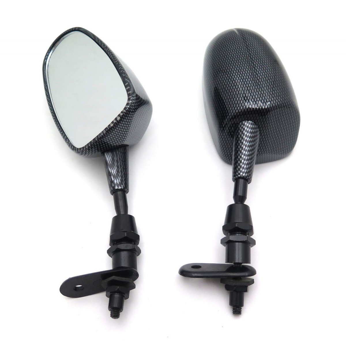 Smt-mini Racing Mirror For Kawasaki Ninja 500 Zzr600 636 Zx6rr Zx750 Zx7r Zx9r Carbon B075vmf9xc