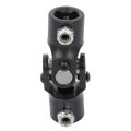 Black Universal Steering Shaft U-joint Coupler 9 16 -26 Spline 3 4 Dd Single 96mm U Joint 