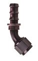 Fbl1524 Hose Fitting 10an Size 45 Degrees Elbow Black Anodized Aluminum 