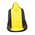 High Back Poly Seat Cover Yellow Compatible With Dune Buggy