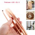 Od 13 64 In X Id 5 32 Soft Coil Copper Tubing Refrigeration Tube Microbore Pipe Length 9 84 Ft