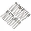 Uxcell Diamond Burrs Bits Sets Grinding Drill Kits Carving Rotary Tool For Glass Stone Ceramic 150 Grit 1 4 Shank 6mm 8mm 10mm