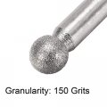 Uxcell Diamond Burrs Bits Sets Grinding Drill Kits Carving Rotary Tool For Glass Stone Ceramic 150 Grit 1 4 Shank 6mm 8mm 10mm