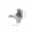Gleavi 10 Sets Connecting Seat Cast Aluminum Zinc Alloy Showcase