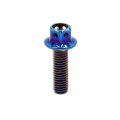 Uxcell 20pcs Colorful M6 Motorcycle Steel Hexagon Bolts Fastener Clips Screws