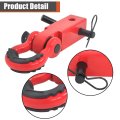 2 Red Tow Hitch Receiver Shackle With 5 8 Screw Pin And 3 4 D-ring 45000 Lbs Break Strength Replacement For Truck Suv Off-road