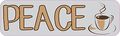 10in X 3in Peace Coffee Bumper Magnet Vinyl Funny Caffeine Magnets By Stickertalk 
