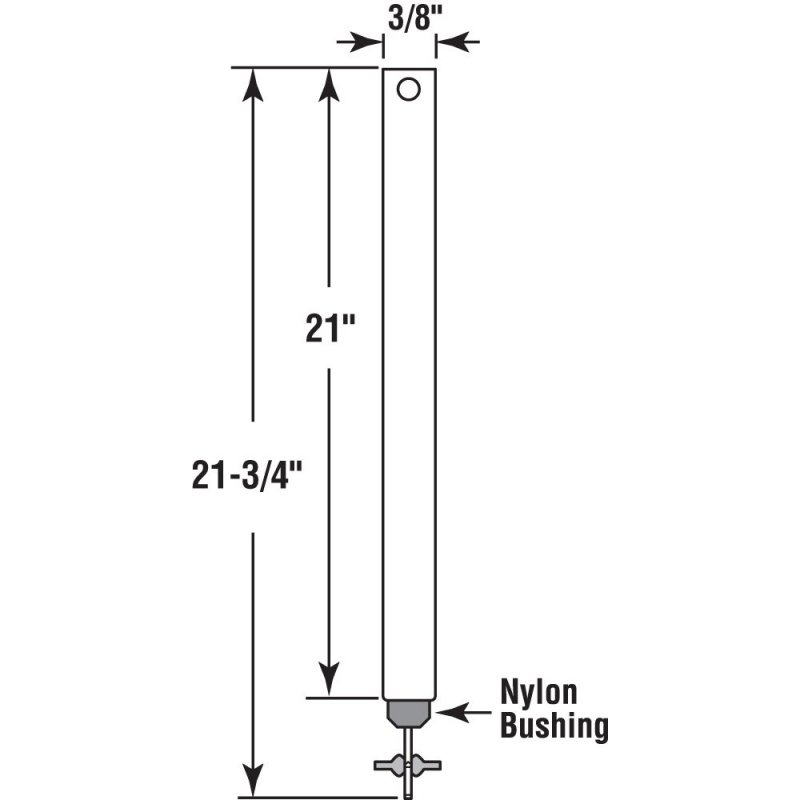 Prime-line Fm 2120 21 In X 3 8 Spiral Non-tilt Balance Red Tip Single Pack