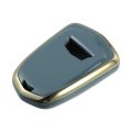 Car Key Fob Cover 5 Button Remote Case Tpu Full Protector Gray For Cadillac Xt5 2017-2020 Xts Escalade Ats Cts 