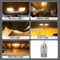 10 Pcs Car 194 Led Light Bulb T10 168 175 921 W5w For Dome Map Door Courtesy Interior Yellow