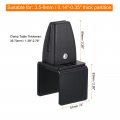 Uxcell Partition Support Bracket 2pcs Adjustable Desk Divider Clamp Privacy Panel For 3 5-9mm Thick Black
