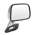 Ocpty Black Left Side Mirror Fit For 1987-1988 Toyota Pickup Metallic Finish Glass Manual Fold Non-heated