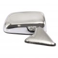 Ocpty Black Left Side Mirror Fit For 1987-1988 Toyota Pickup Metallic Finish Glass Manual Fold Non-heated