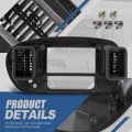 Front Dash Panel Bezel Trim Visor Compatible With Ford F-150 Expedition 2wd 1997-2004 Textured Grey