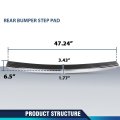 Rear Bumper Step Pad Face Bar Trim Molding For Jeep Compass Patriot 2011-2017 Fit Model With Chrome Without Black Spear