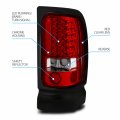 Amerilite For 94-01 Dodge Ram 1500 2500 3500 Crystal Red Led Brake Tail Lights Set Passenger And Driver Side