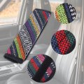 2pcs Universal Seat Belt Shoulder Pad Linen Car Safety Strap Covers Neck Mat For Comfortable Driving Multicolor