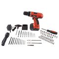 Trademark Tools 75-66007 Hawk 78-pc 18 Volt Cordless Drill Set 