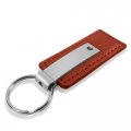 Au-tomotive Gold Rectangular Leather Key Chain For Ford F-150 Brown