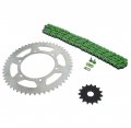 2000-2002 Fits Yamaha Yz426f Green Non O Ring Chain Sprocket Silver 15 52 120l
