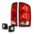 Red Lens Oe-style Tail Light Full-led License Plate Lamp Housing Bundle For 2003-2006 Dodge Ram 1500 2500 3500 Pickup Truck 